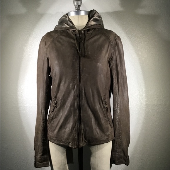 Doma Jackets & Blazers - Doma Leather Yamaha Hooded Jacket Sz M NWOT